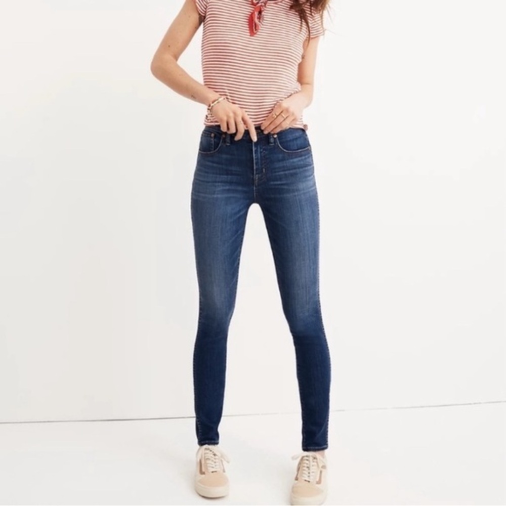 Madewell Blue 10” High Rise Skinny Skinny Jeans Sz 28